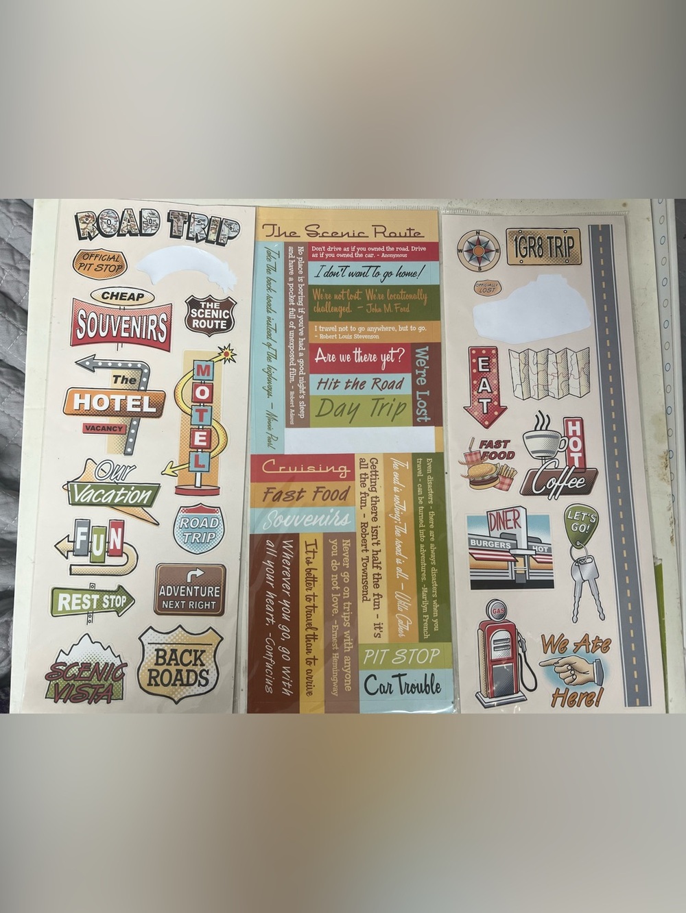 ⭐️ 10-4-10 Stickers - 3 Vacation Sheets